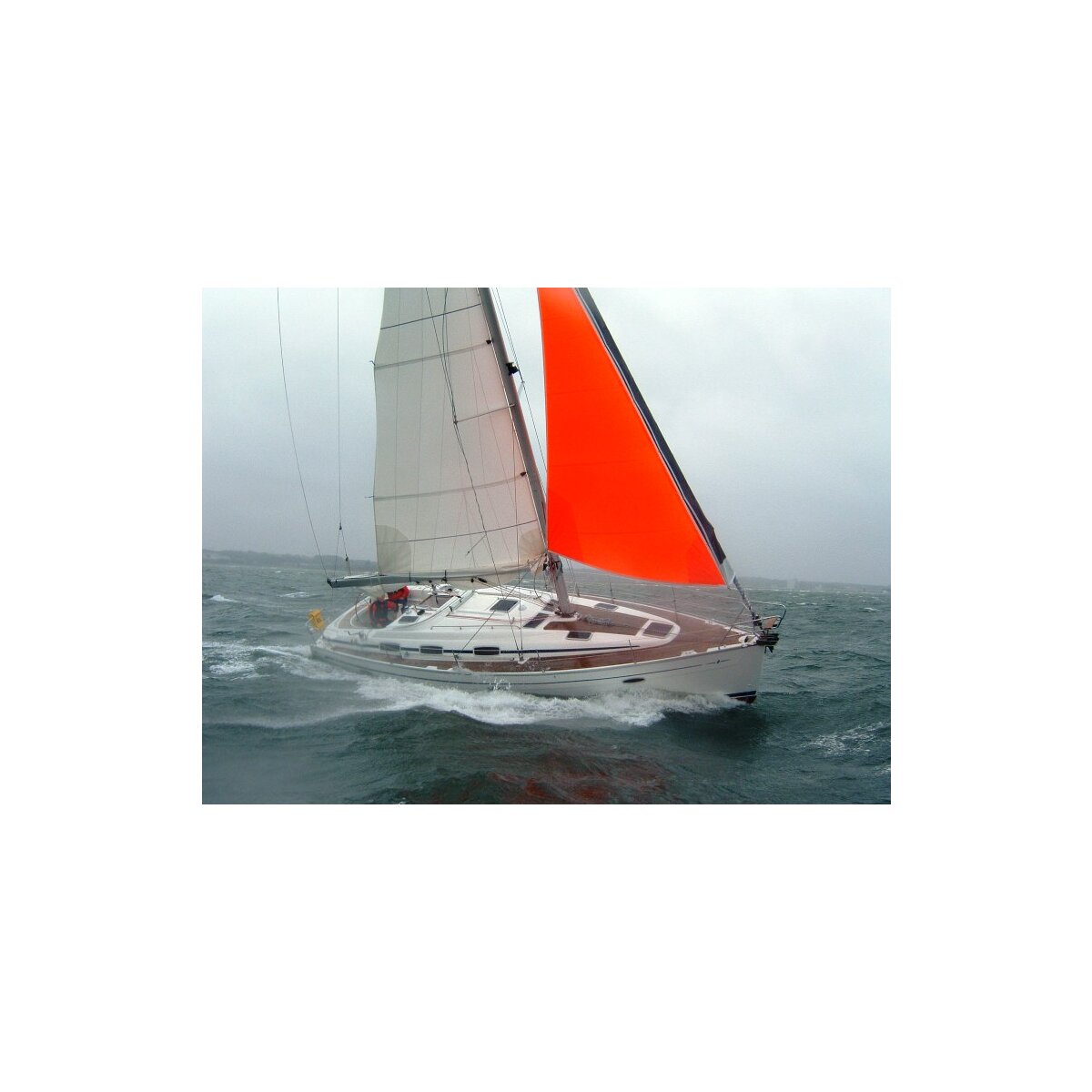 Oleu Watersports Sturmfock orange/grau, 3 m²