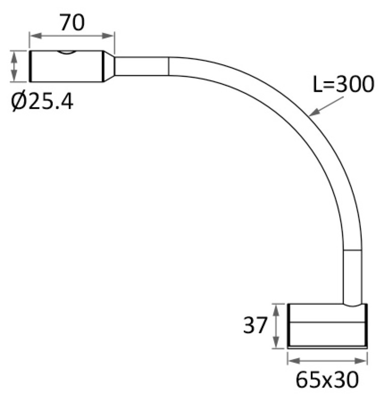 Osculati Flexible Kojen- & Kartentischleuchte LED, 167 Lumen mit USB 