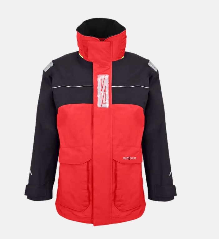Crazy4Sailing C4S Bergen II, Jacke, rot/carbon, 3XL Crazy4Sailing C4S Bergen II, Jacke, rot/carbon, 3XL