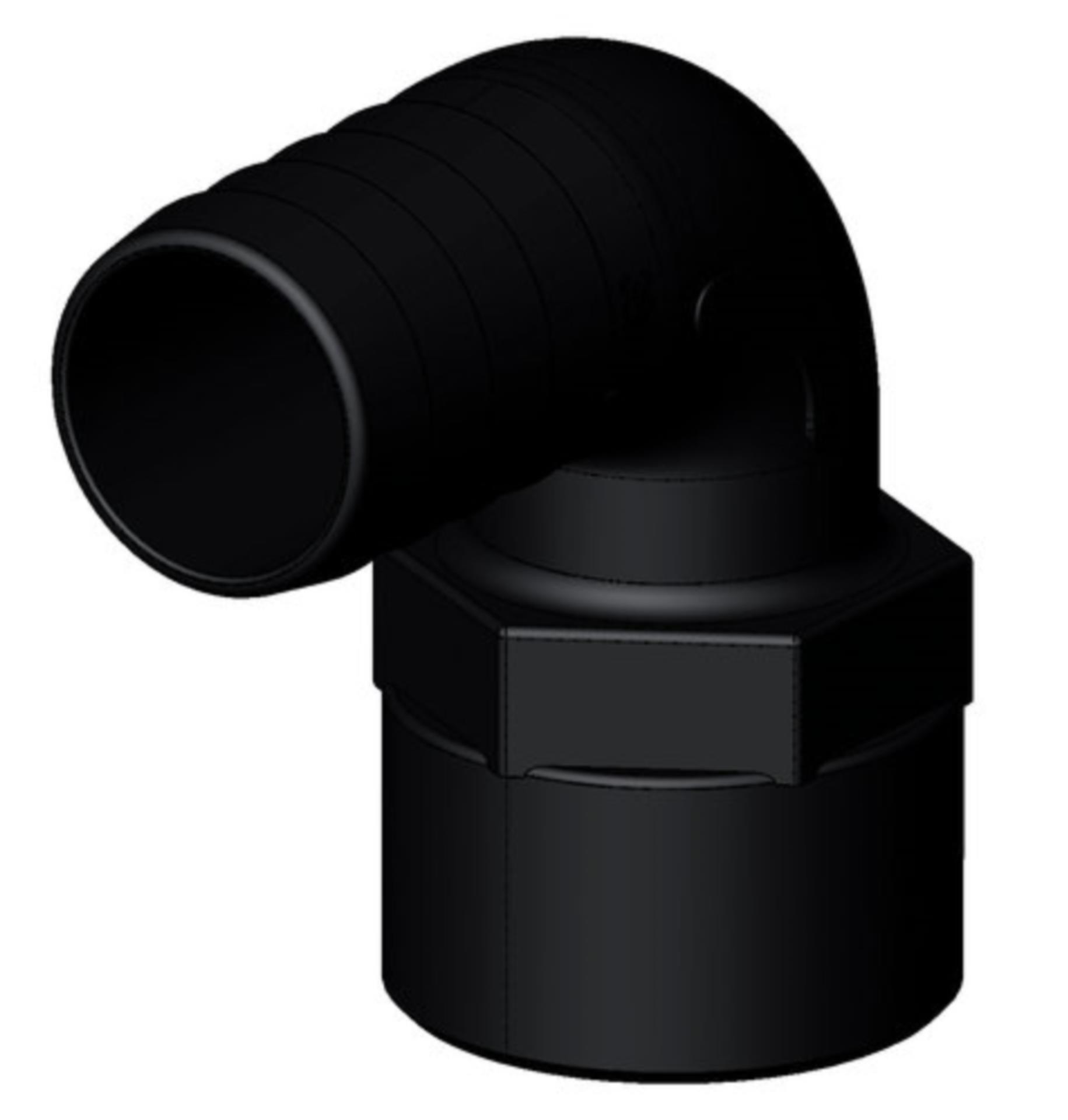 Trudesign 90° Winkel Innengewinde 1 1/2" mit Innengewinde & Stutzen