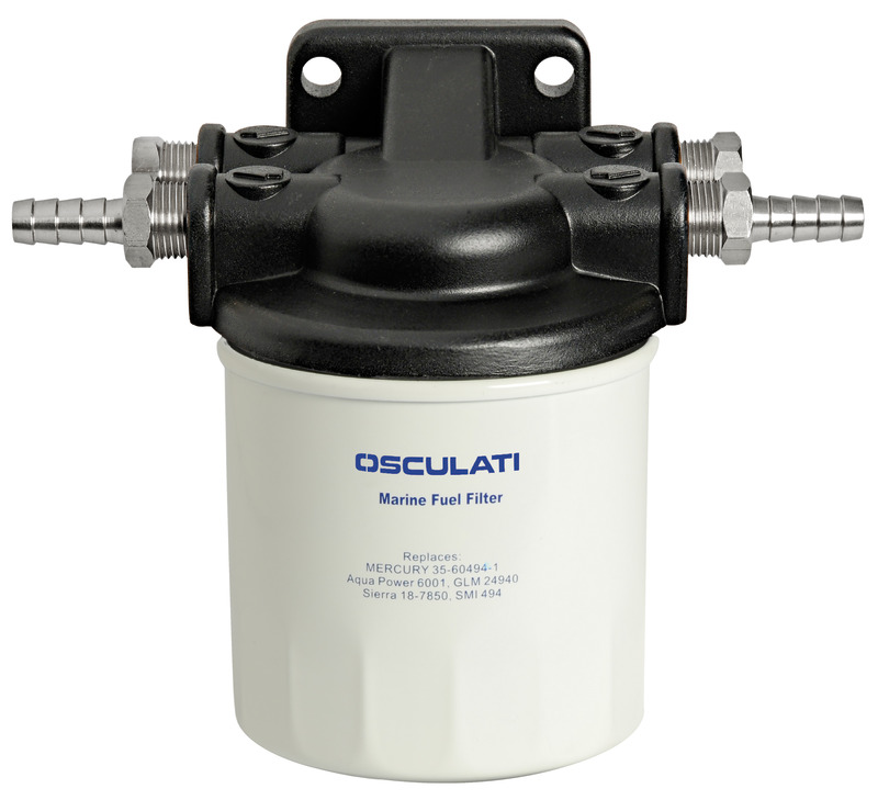 Osculati Benzin- / Dieselfilter mit Einweg Filtereinsatz 10 Mikron