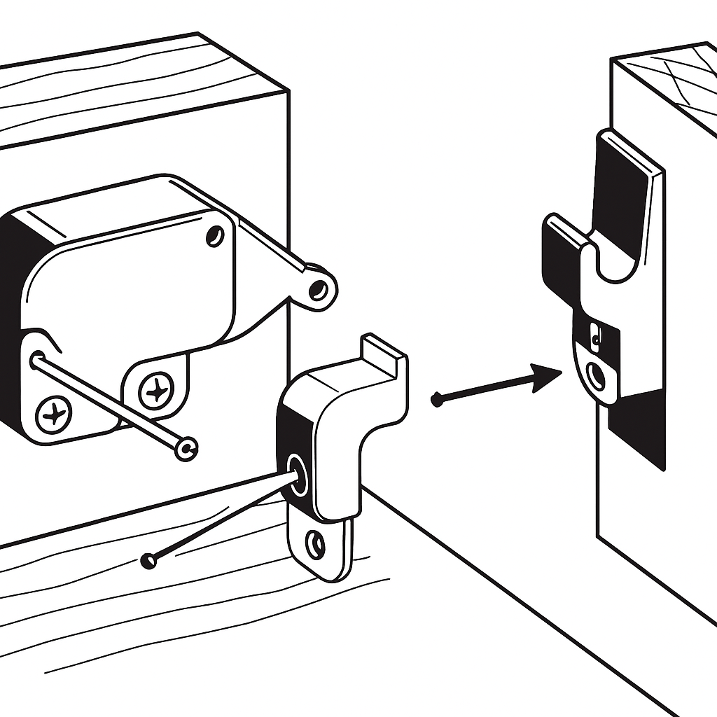 Osculati Druckknopfschnapper, 46 x 27 mm