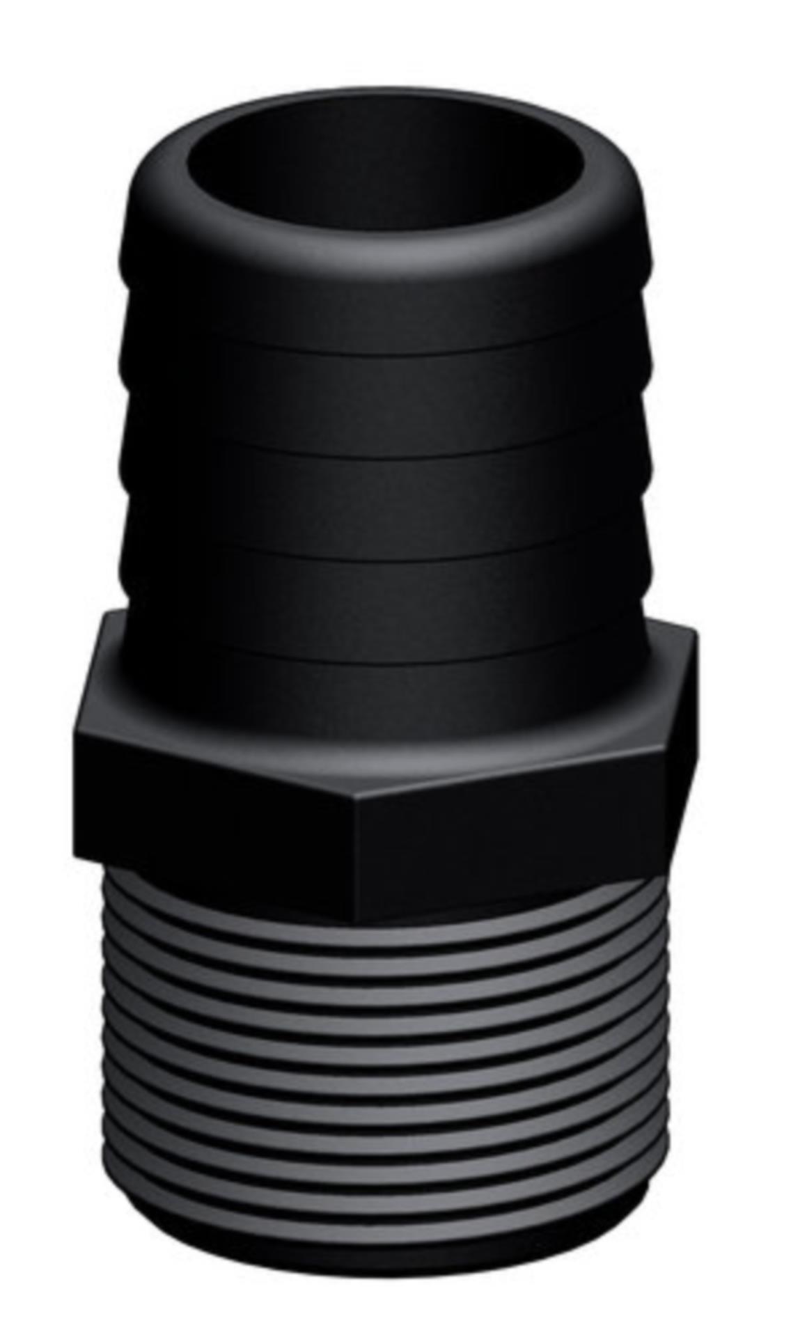 Trudesign gerader Schlauchanschluss 1 1/4" - 38 mmØ