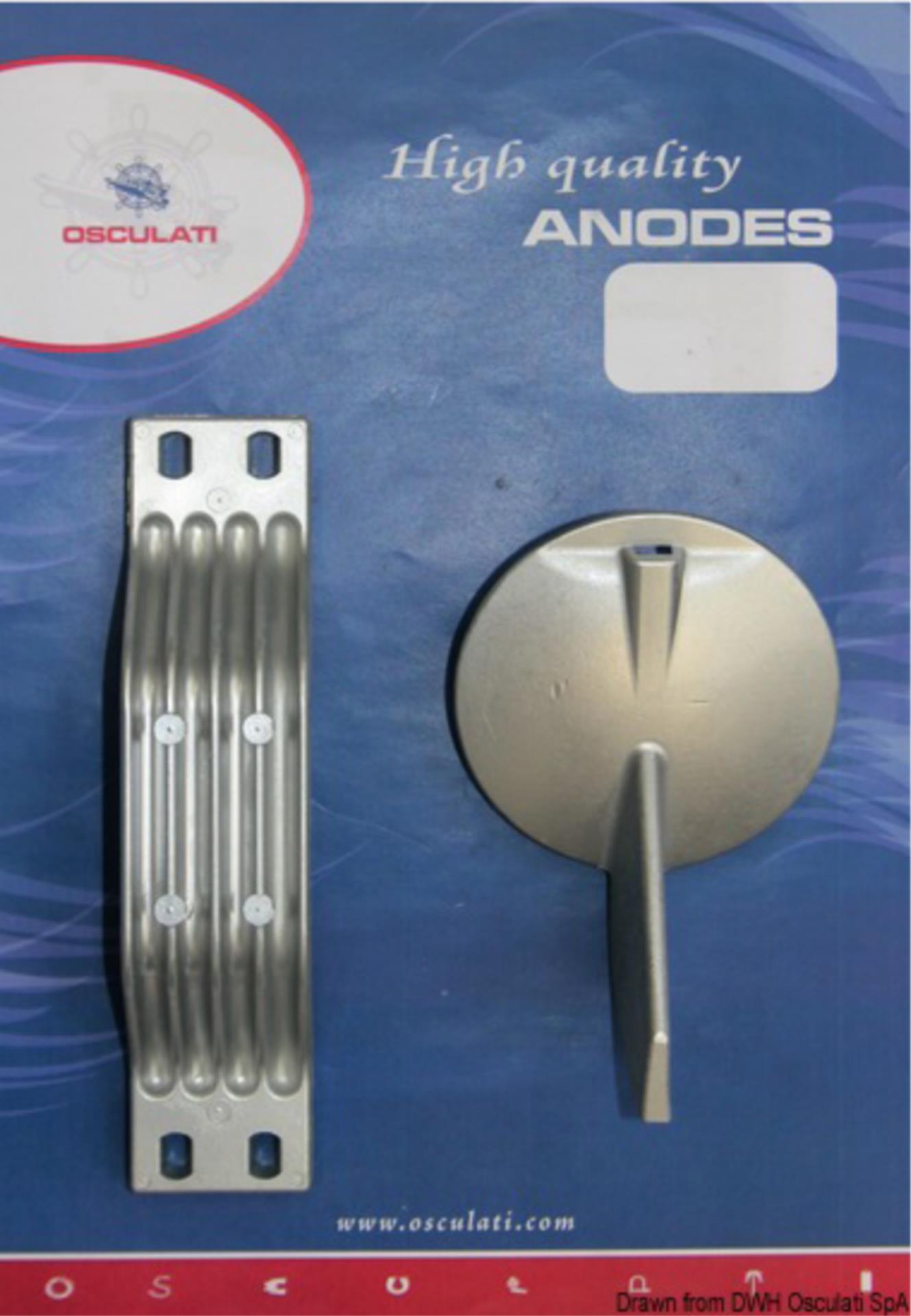 Osculati Anoden Set Alu Yamaha 150-200 PS gegenläufig
