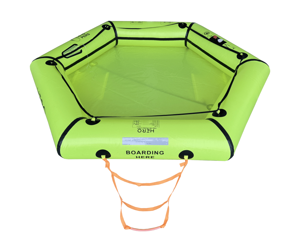 HERO Life-saving equipment Hero Liferaft Single Tube 4 - 6 Personen inkl. Tasche