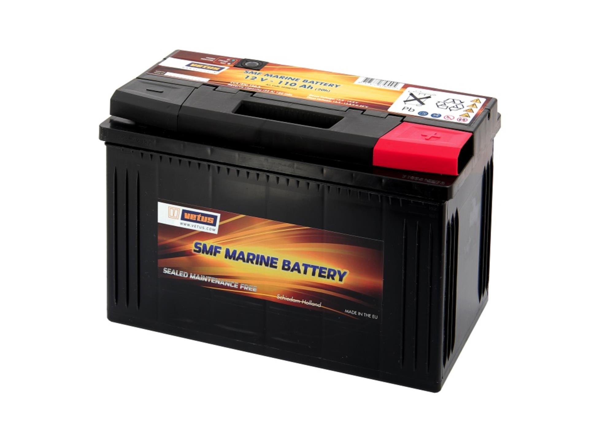 Vetus SMF Marine Batterie, 110 Ah, 34,5 x 17,5 x 23,0 cm, 25,6 kg