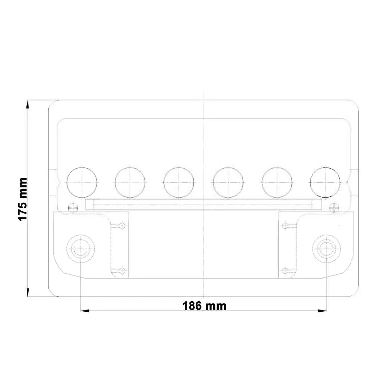 Vetus AGM Batterie 60 Ah, 242 x 175 x 190 mm,18,6 kg Vetus AGM Batterie 60 Ah, 242 x 175 x 190 mm,18,6 kg