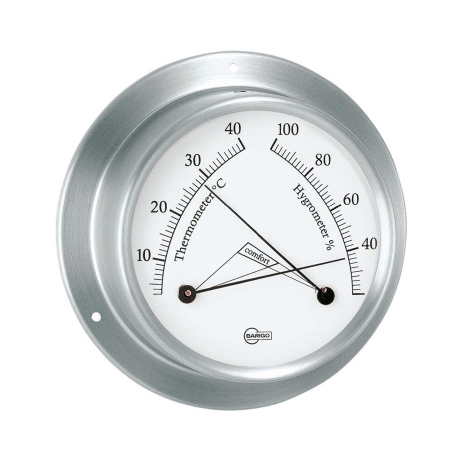 Barigo Sky Uhr  Edelstahl, hochglanzpoliert / weiß