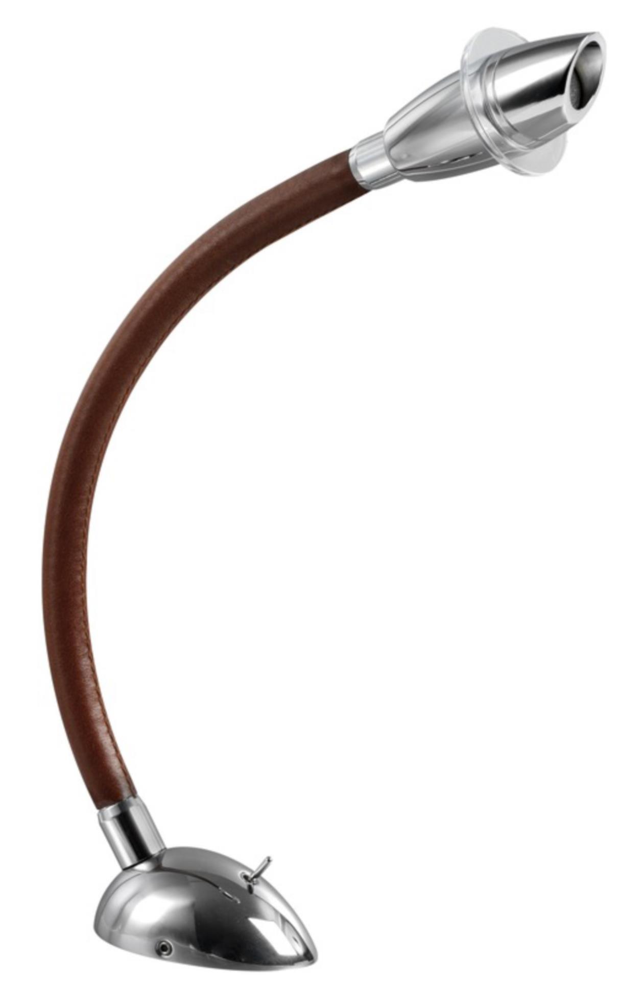 Osculati Schwenkbare Kojen- & Kartentischleuchte LED mit braunem Leder