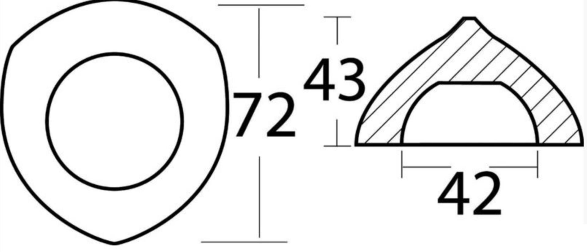 Osculati Anode Zink für Max-Prop Konus 42 mmØ, Bohrung 3 Osculati Anode Zink für Max-Prop Konus 42 mmØ, Bohrung 3