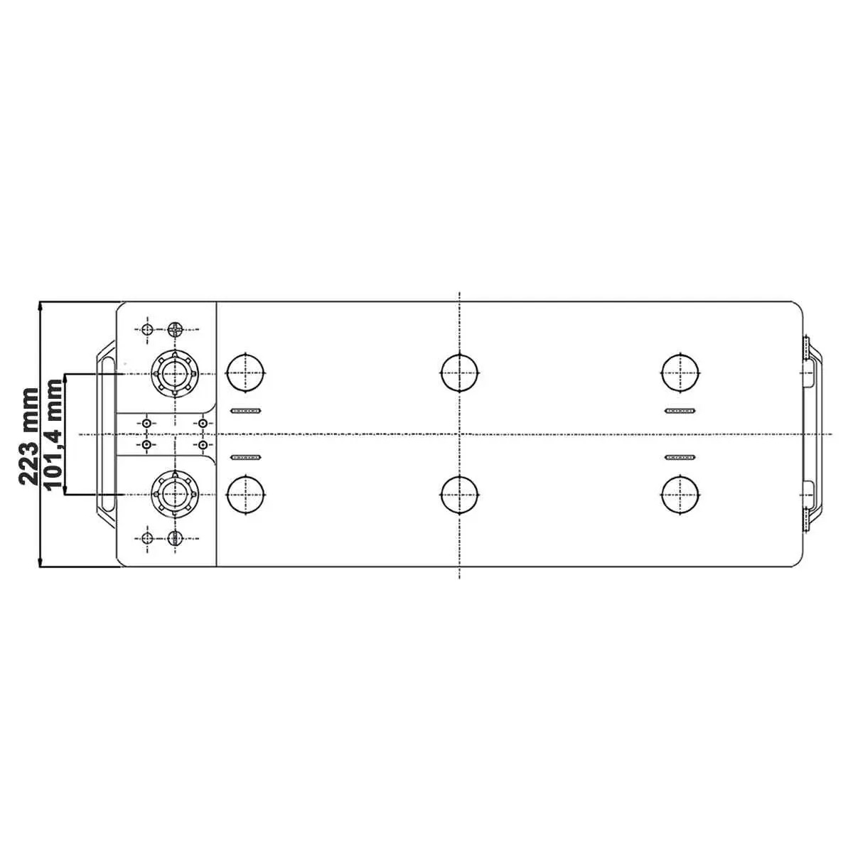 Vetus AGM Batterie 170 Ah, 513 x 223 x 223 mm, 46,6 kg Vetus AGM Batterie 170 Ah, 513 x 223 x 223 mm, 46,6 kg