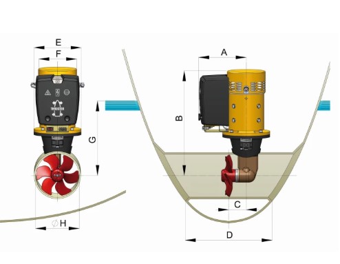 Vetus Bugstrahlruder 650 N