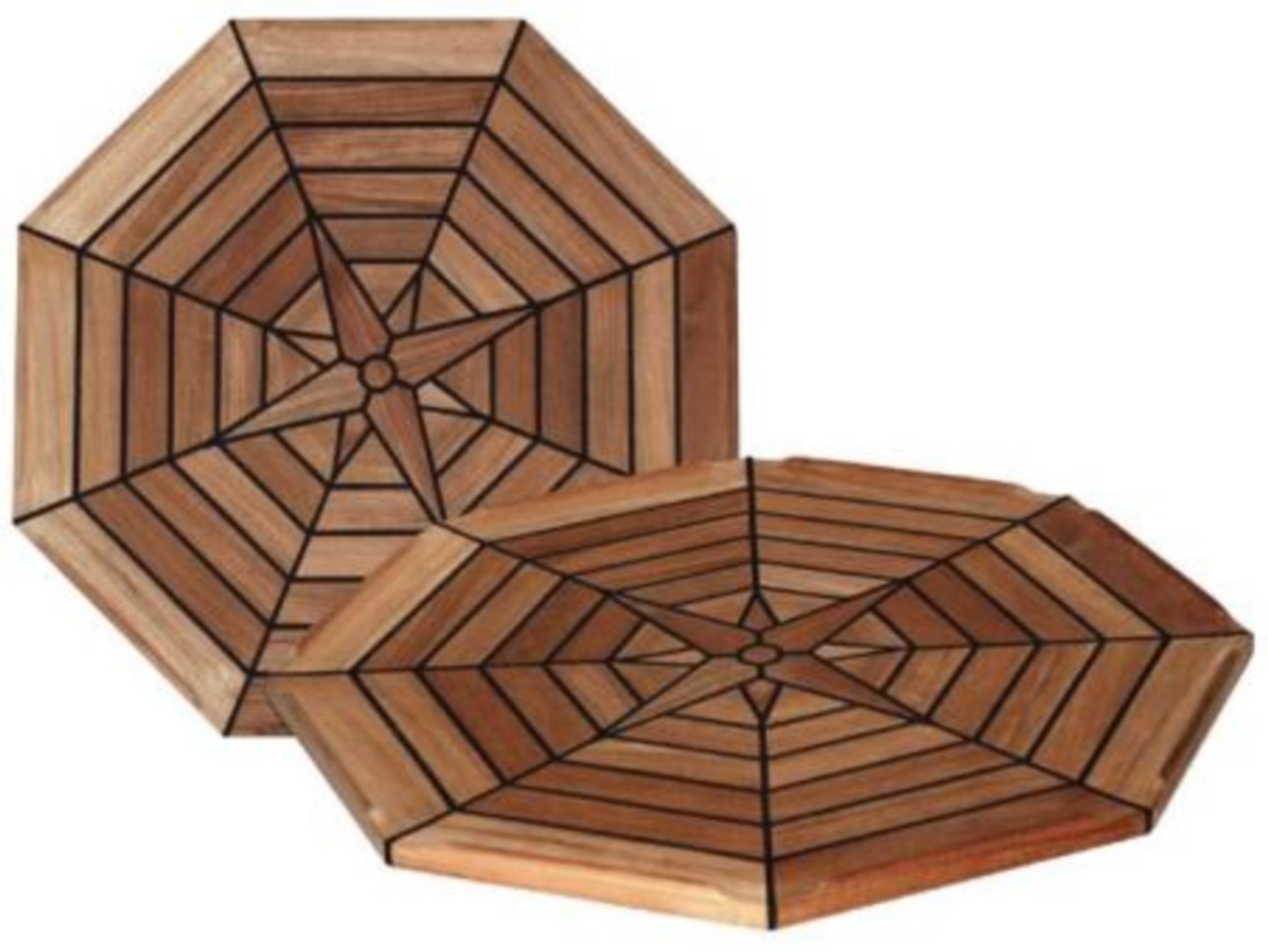 Talamex Teak Tischplatte Eight, 55 cmØ