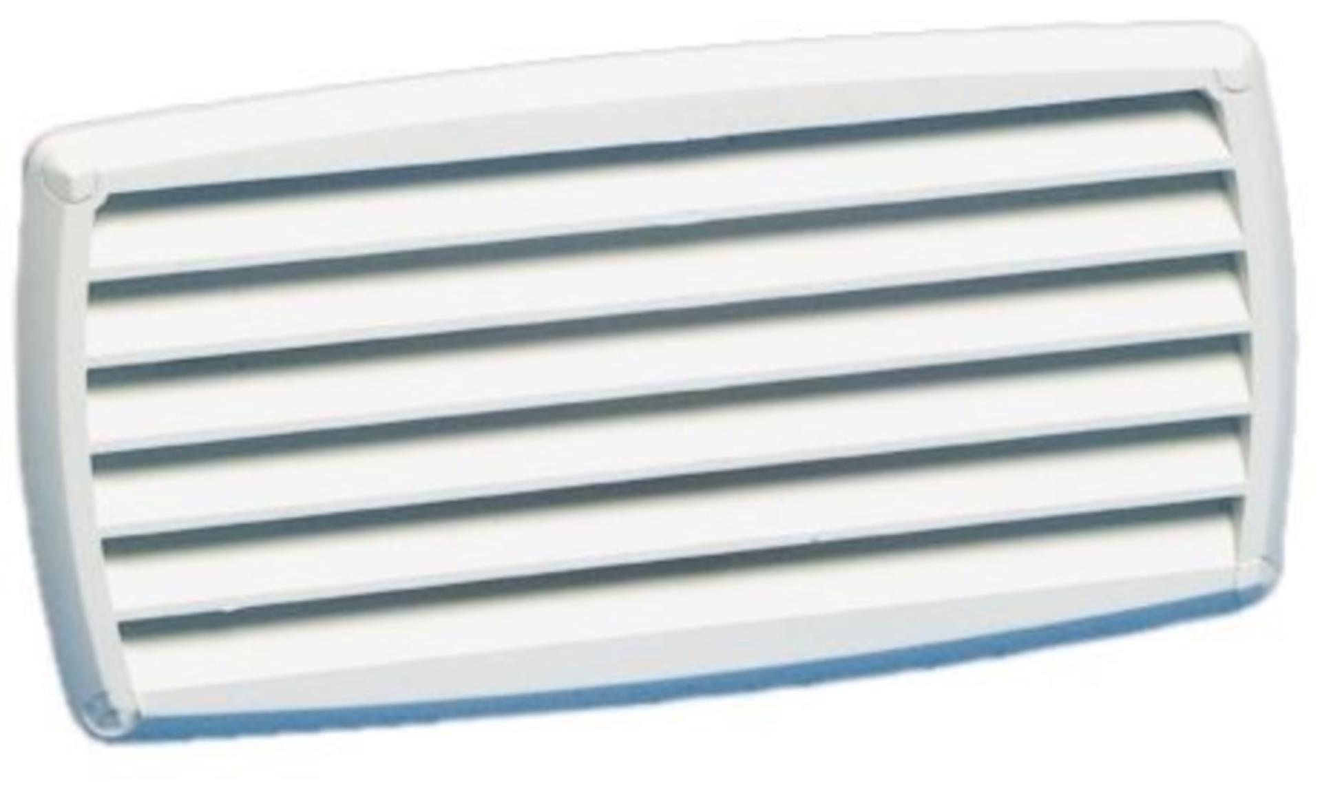 Osculati ABS Lüftungsgitter weiß, 201 x 101 mm