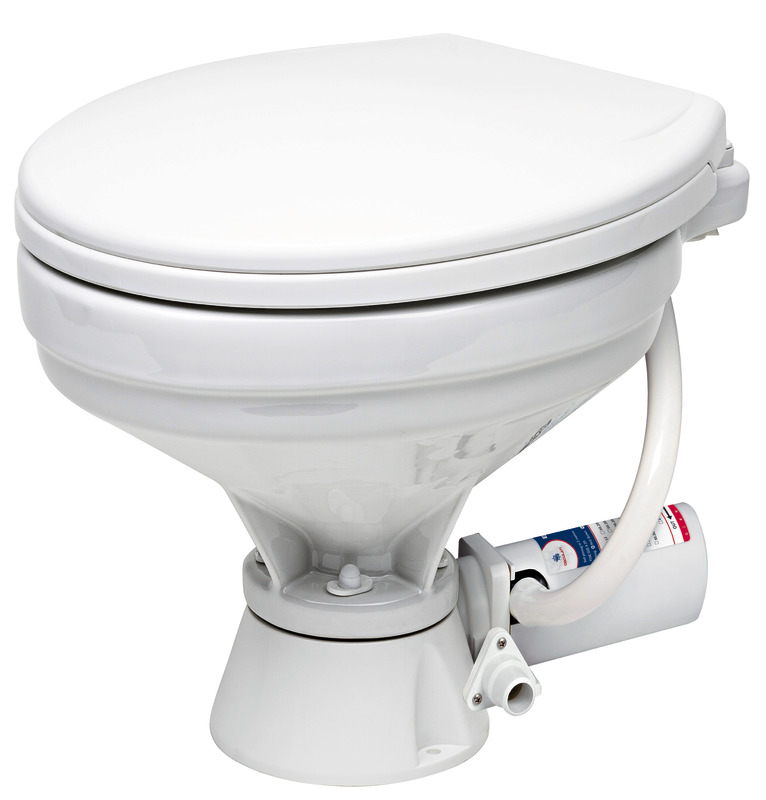 Osculati Marine WC Elektrisch Groß, 24 V (Deckel Kunststoff Soft Close)