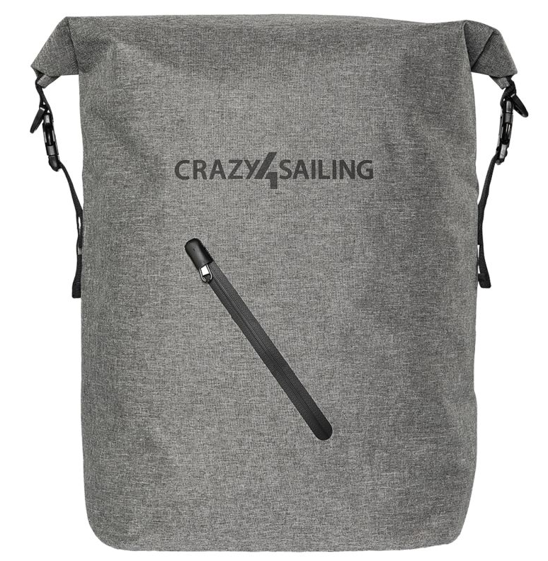 Crazy4Sailing C4S Wasserdichter Rucksack 55 L PVC Stoff grau