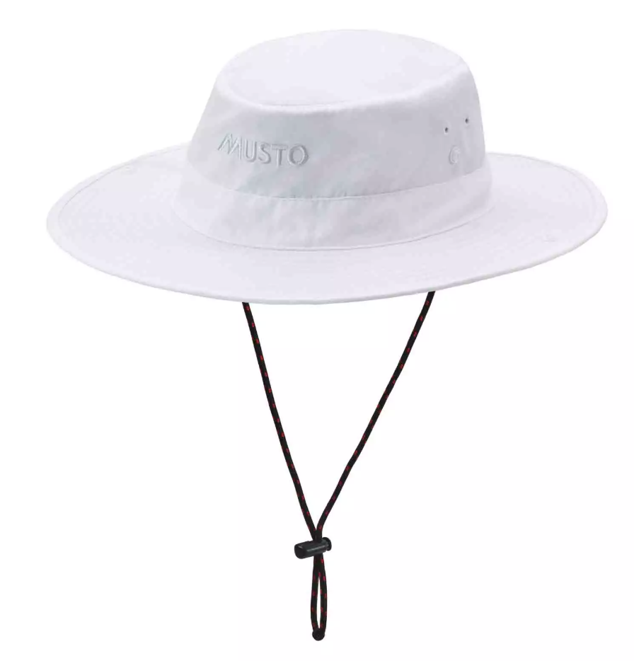 Musto Fast Dry Brimmed Hut, White, L-XL
