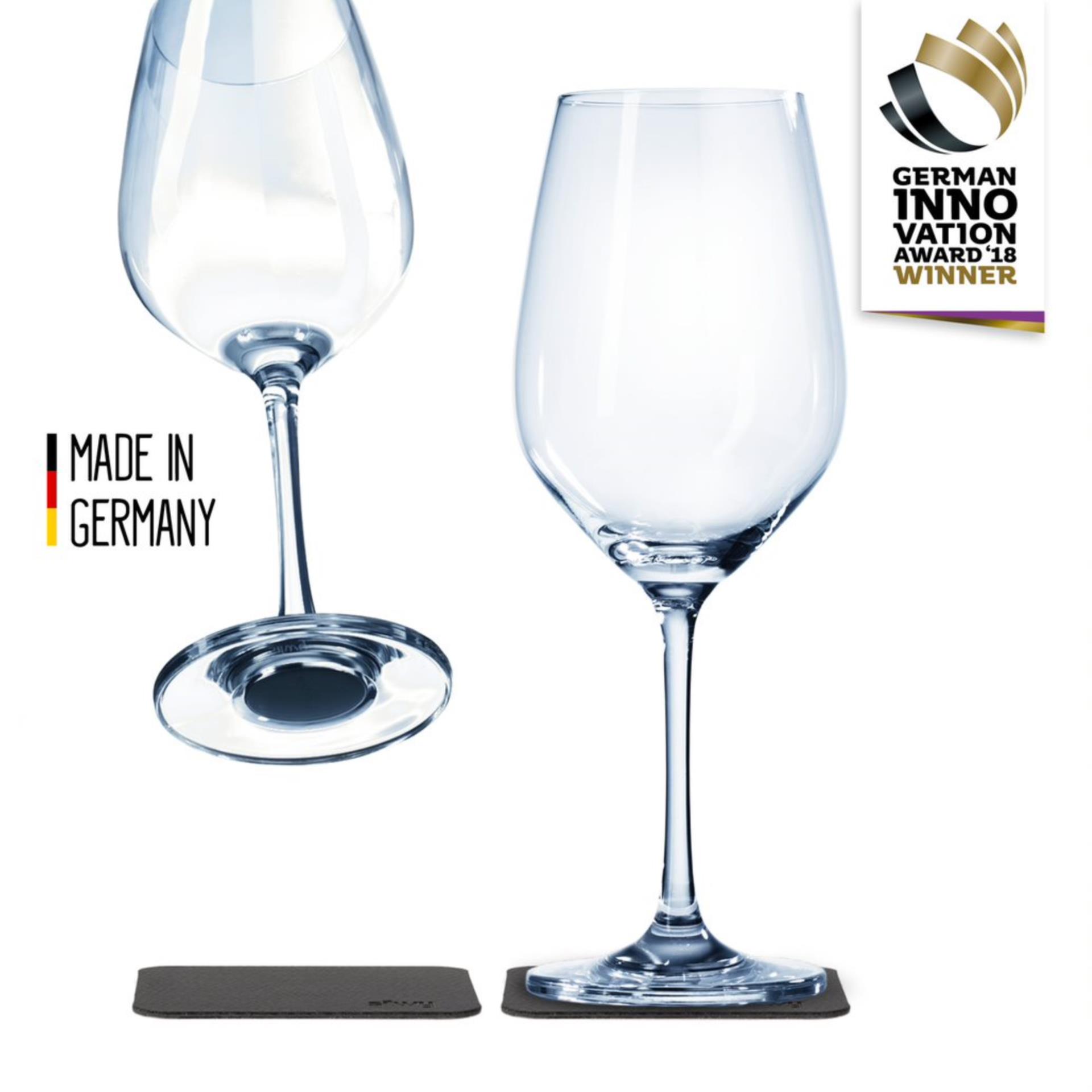 silwy Magnetglas Wein, 2er Set 