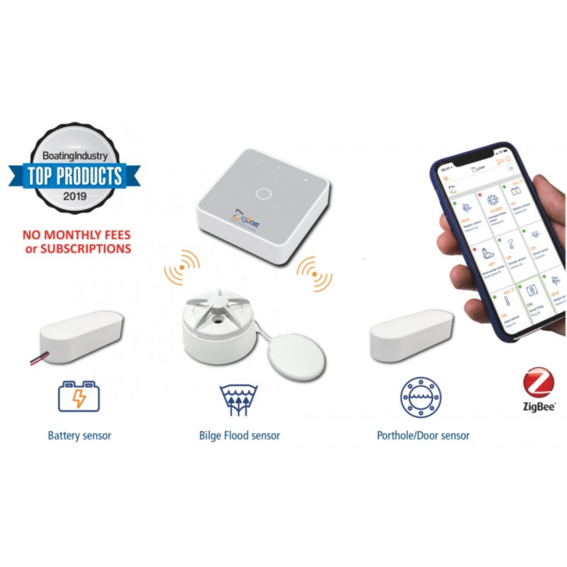 Zigboat by Glomex ZigBoat Alarmanlage Starterkit mit Gateway,