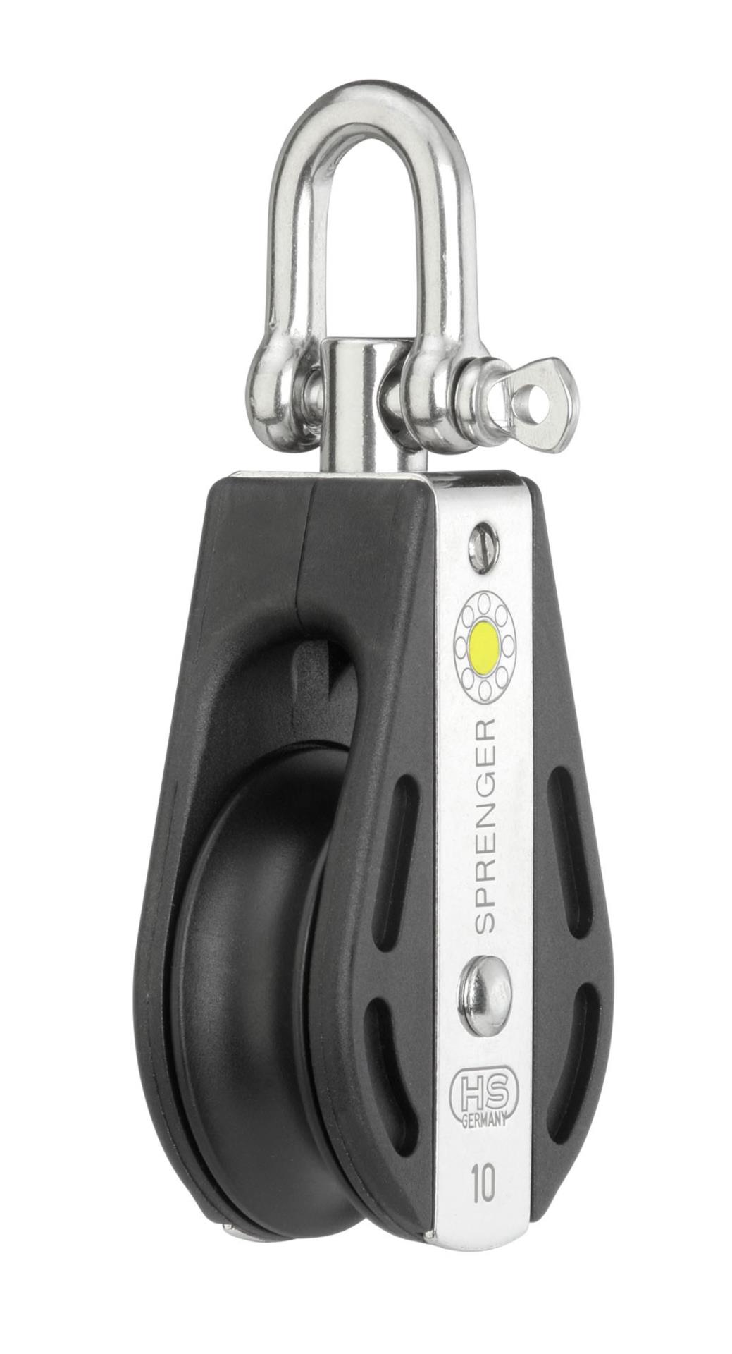 Sprenger S-Block Gleitlager 10 mm - 1 Rolle, Wirbel