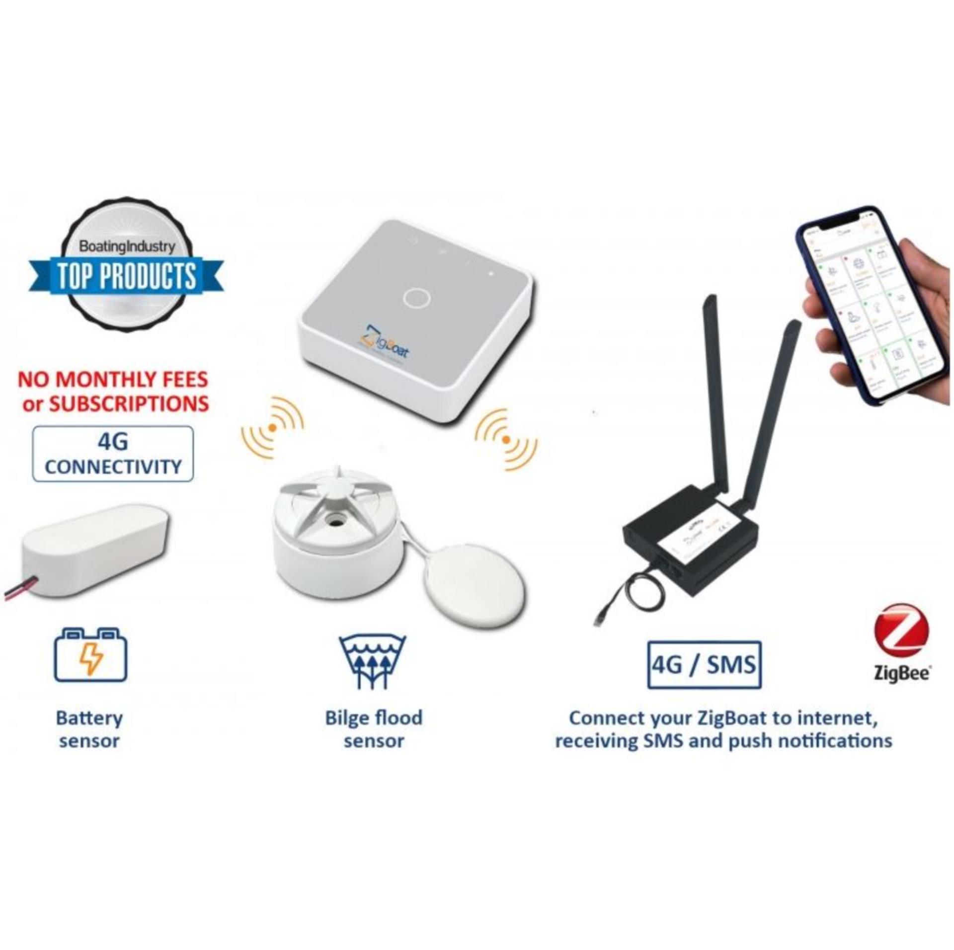 Zigboat by Glomex ZigBoat Alarmanlage Starterkit mit Zigboat 4G USB Link