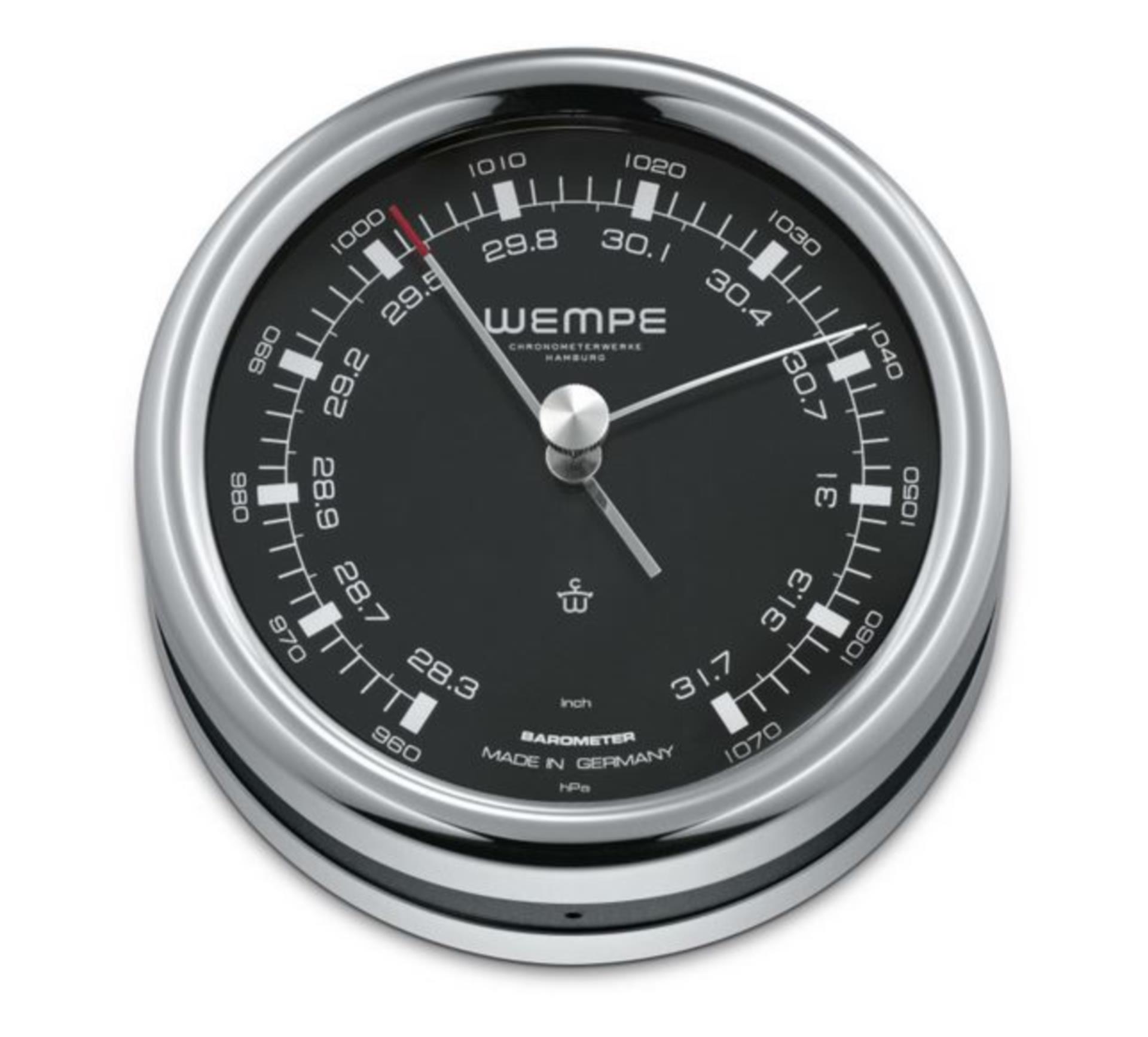 Wempe Pilot III Barometer, Edelstahl 100 mmØ