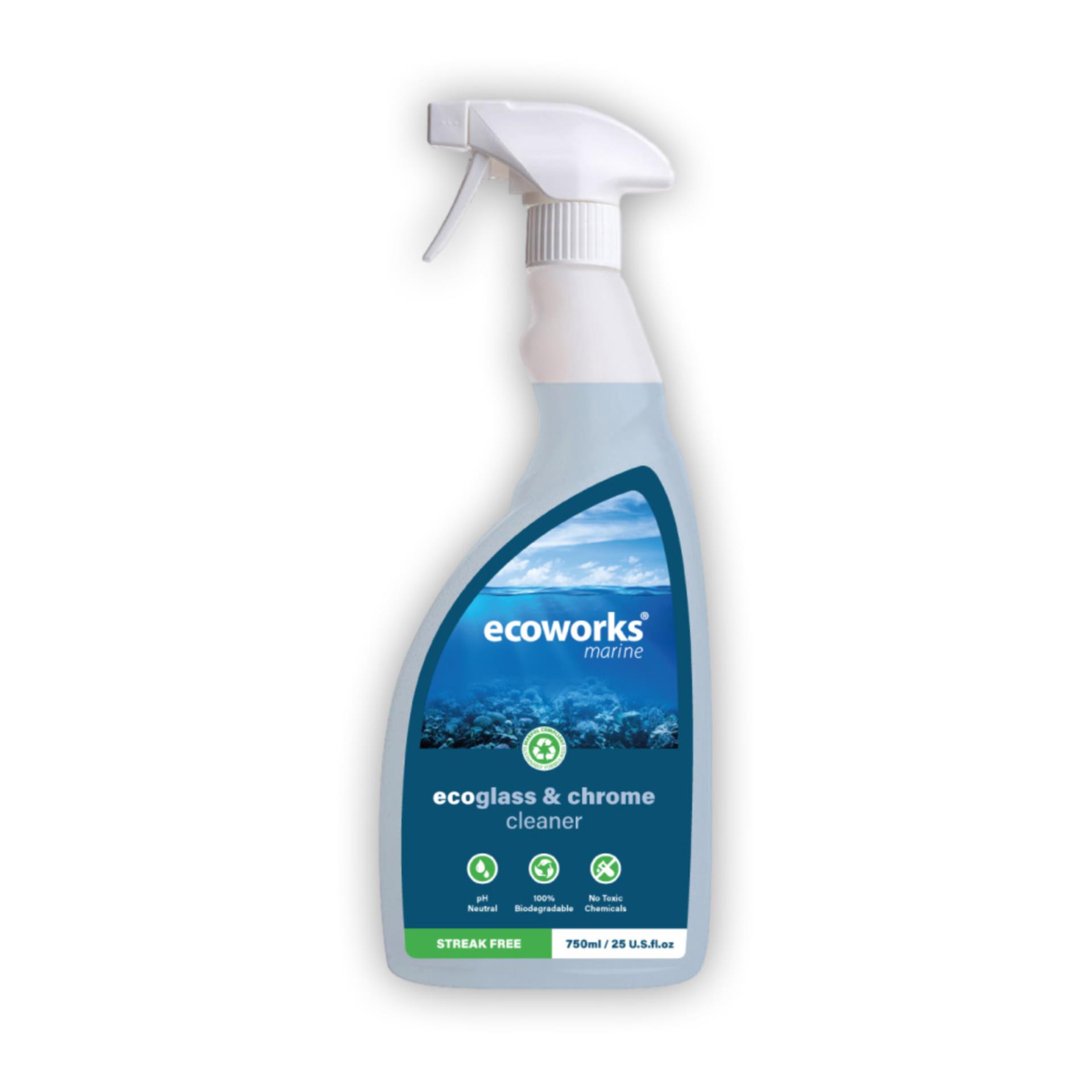EcoWorks Glass und Chrome Cleaner, 750 ml