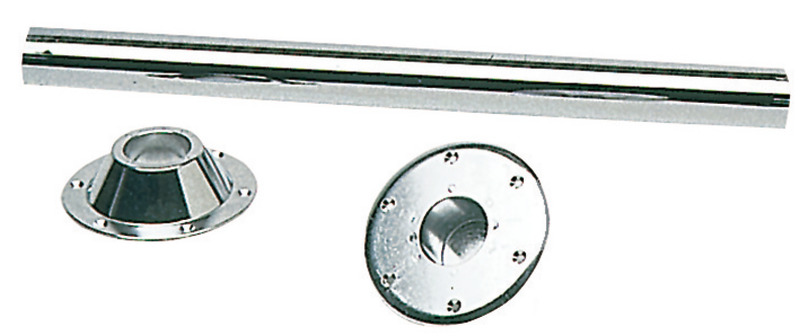 Osculati Tischfuß Edelstahl, hochglanzpoliert 700 mm x 60 mm