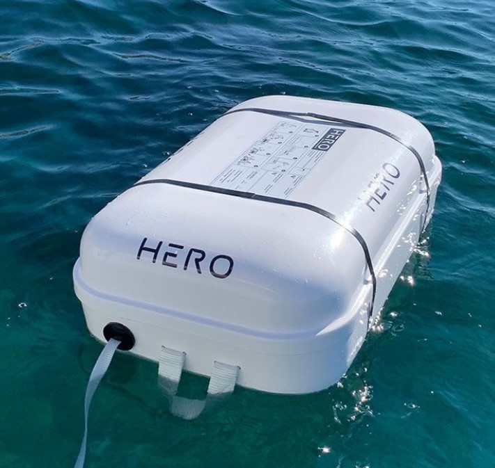 HERO Life-saving equipment Hero Rettungsinsel Offshore ISO9650-1 8P Container