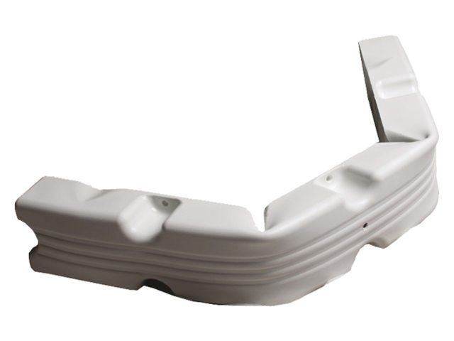 Majoni Stegfender / Pontonfender Winkel weiss, 1000 mm x 120 mm