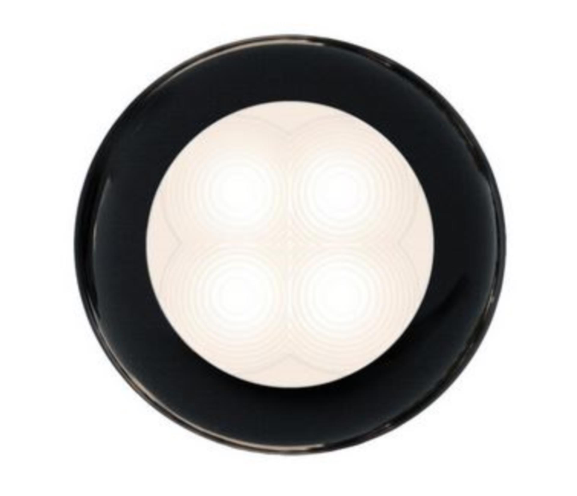 Hella Marine Leuchte, rund, weiß-warm LED,  Schwarz