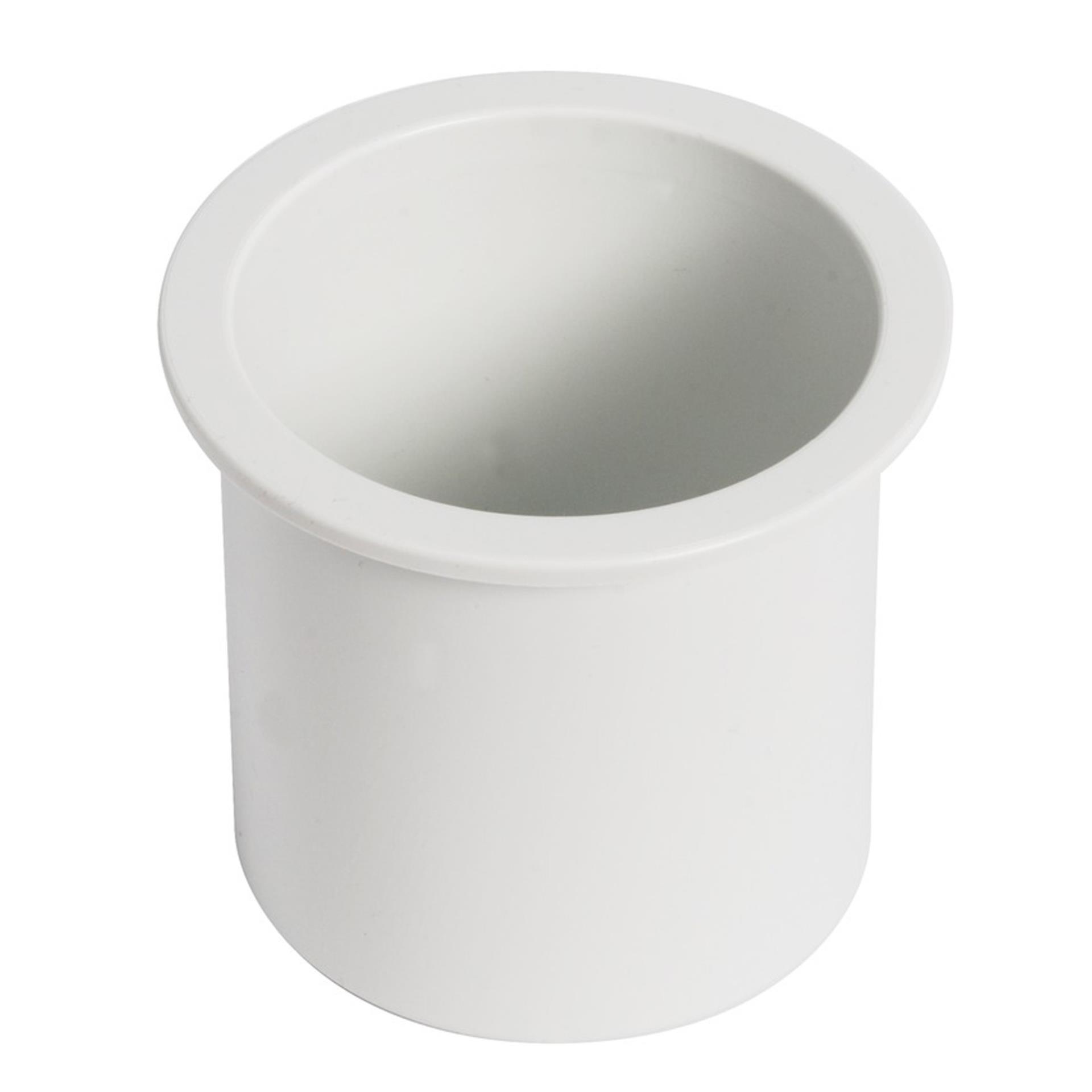 Osculati Glas- & Dosenhalter, Kunststoff weiß 75 / 95 mmØ, Höhe 35 mm