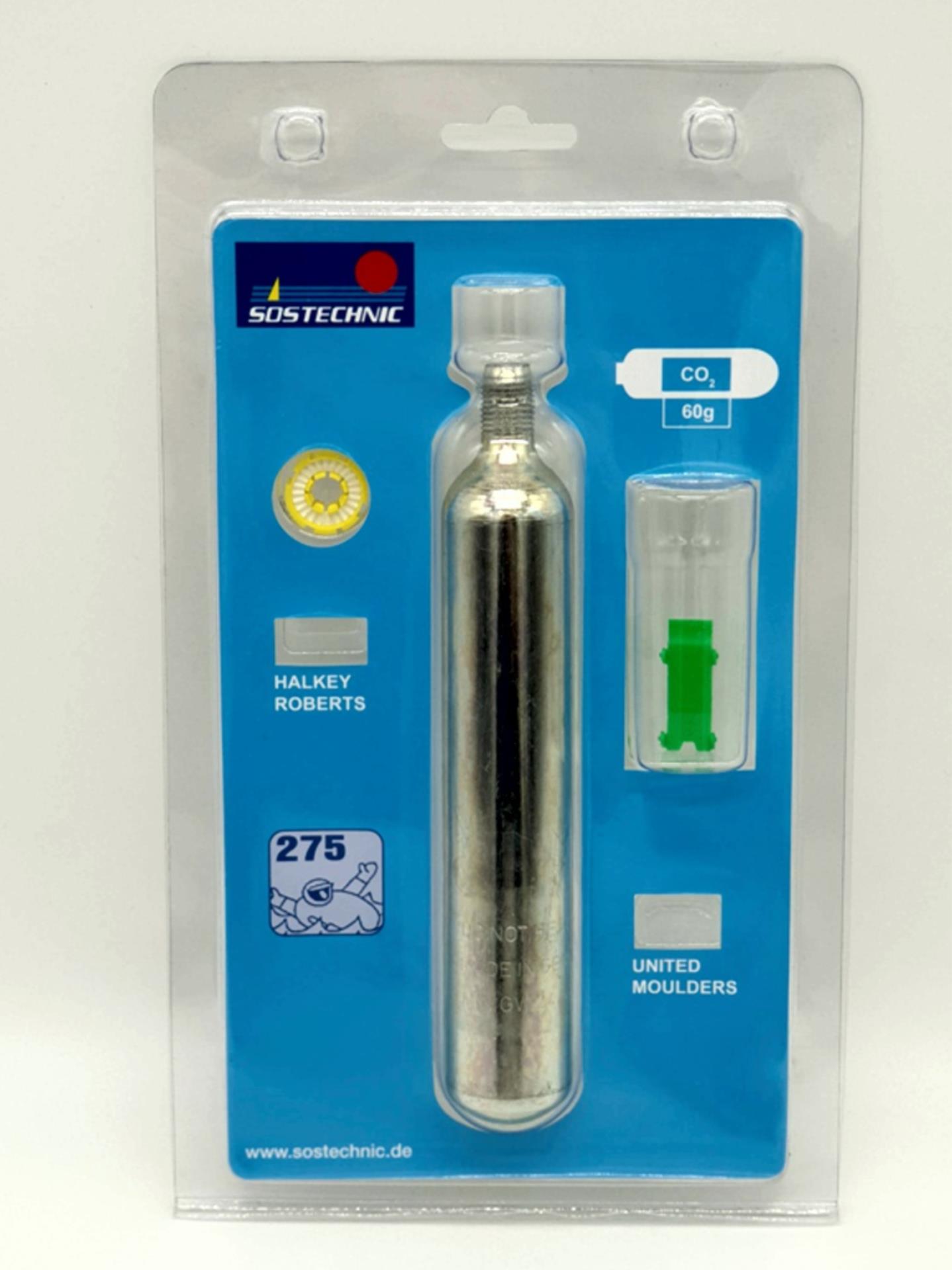 SOSTechnic Reservesatz (Co²-Patrone 60 gr.) mit Bajonett