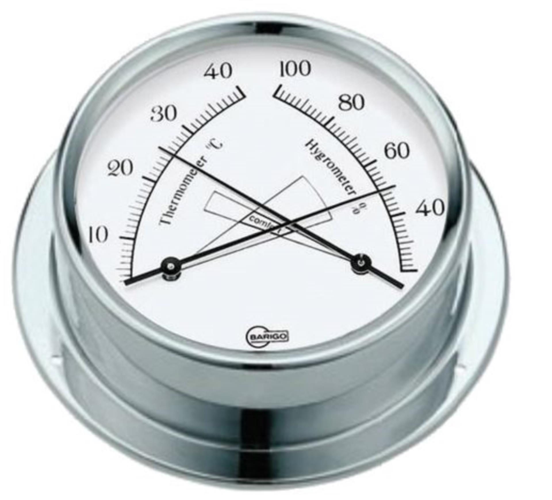Barigo Regatta weiß Hygro-Thermometer