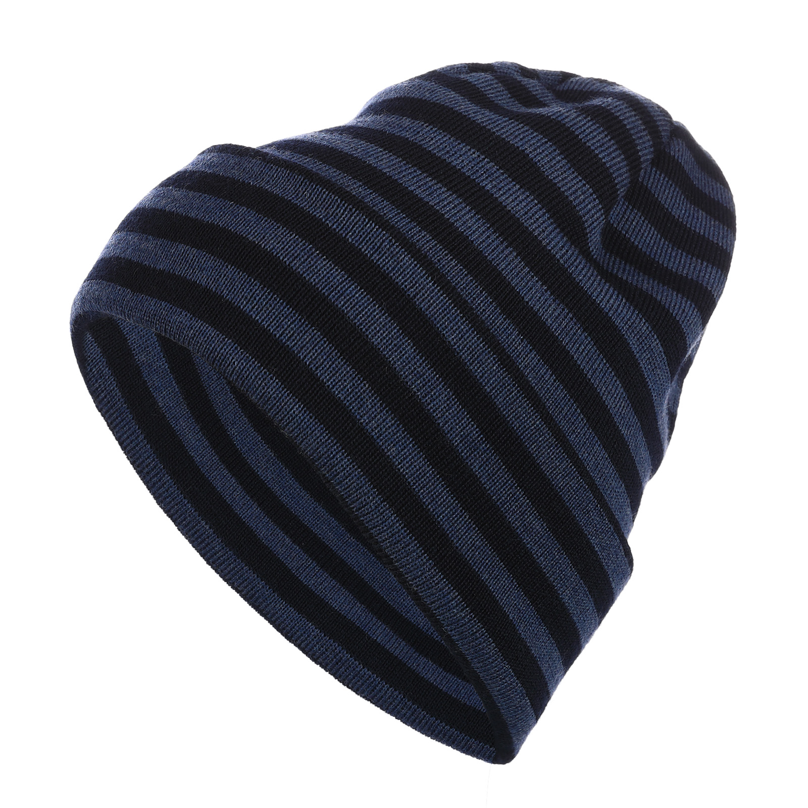 Modas Rollmütze, schwarz / blau
