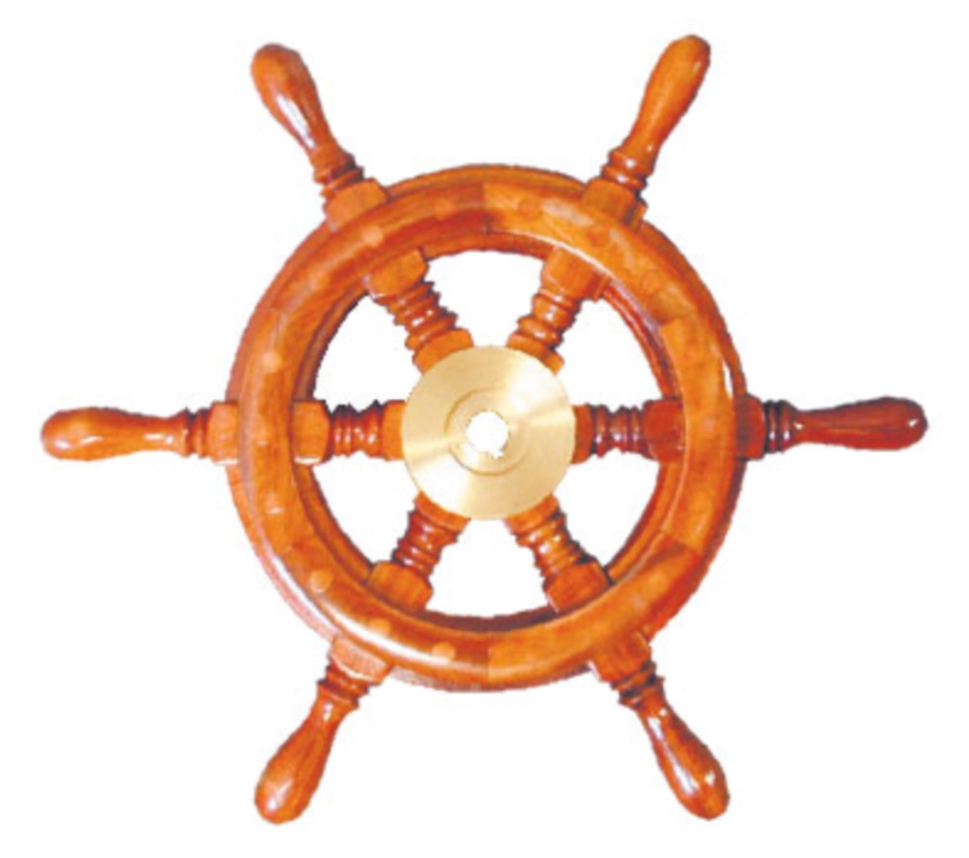 Holzsteuerrad 356 mmØ, Wallnussholz