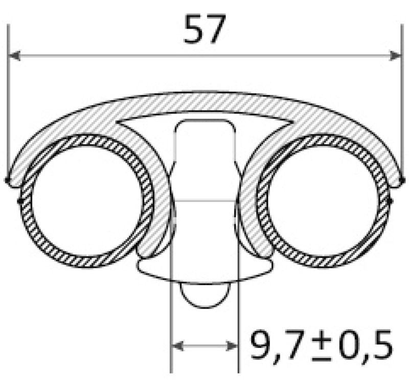 Osculati Unterwasserlicht, LED für Badeleitern mit Stufen 57 mm