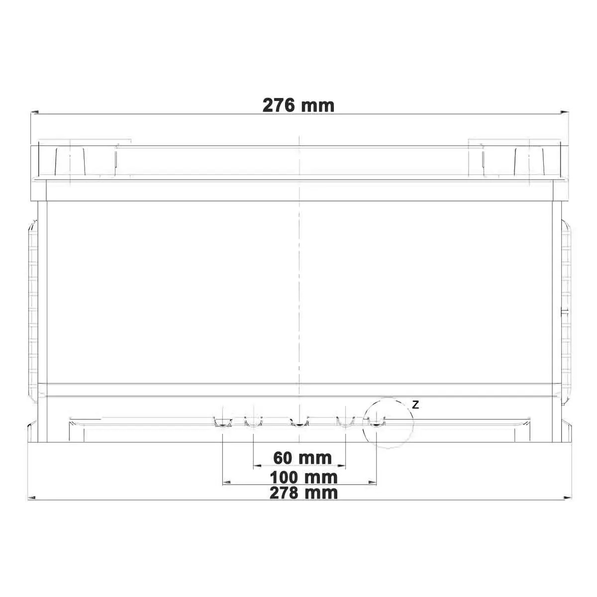 Vetus AGM Batterie 70 Ah, 278 x 175 x 190 mm, 21,2 kg Vetus AGM Batterie 70 Ah, 278 x 175 x 190 mm, 21,2 kg
