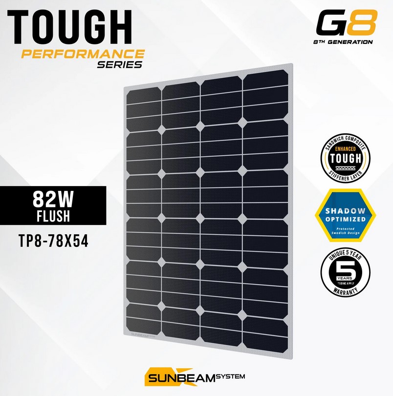SUNBEAMsystem Solarpanel Tough G8 Performance IQ 82W
