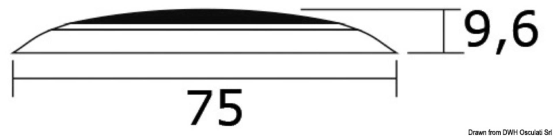 Osculati LED Deckenleuchte 12 V (35 Lumen), 75 mmØ Osculati LED Deckenleuchte 12 V (35 Lumen), 75 mmØ