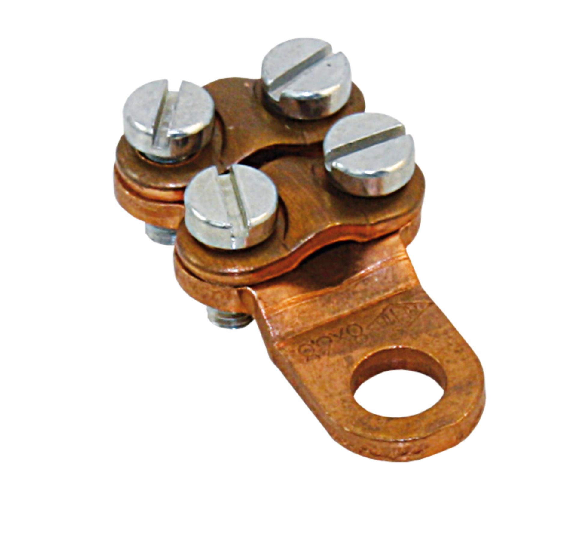 Lindemann Schraubkabelschuh für Kabel 16 - 25 mmØ, M10 2 Lasche (2er Set)