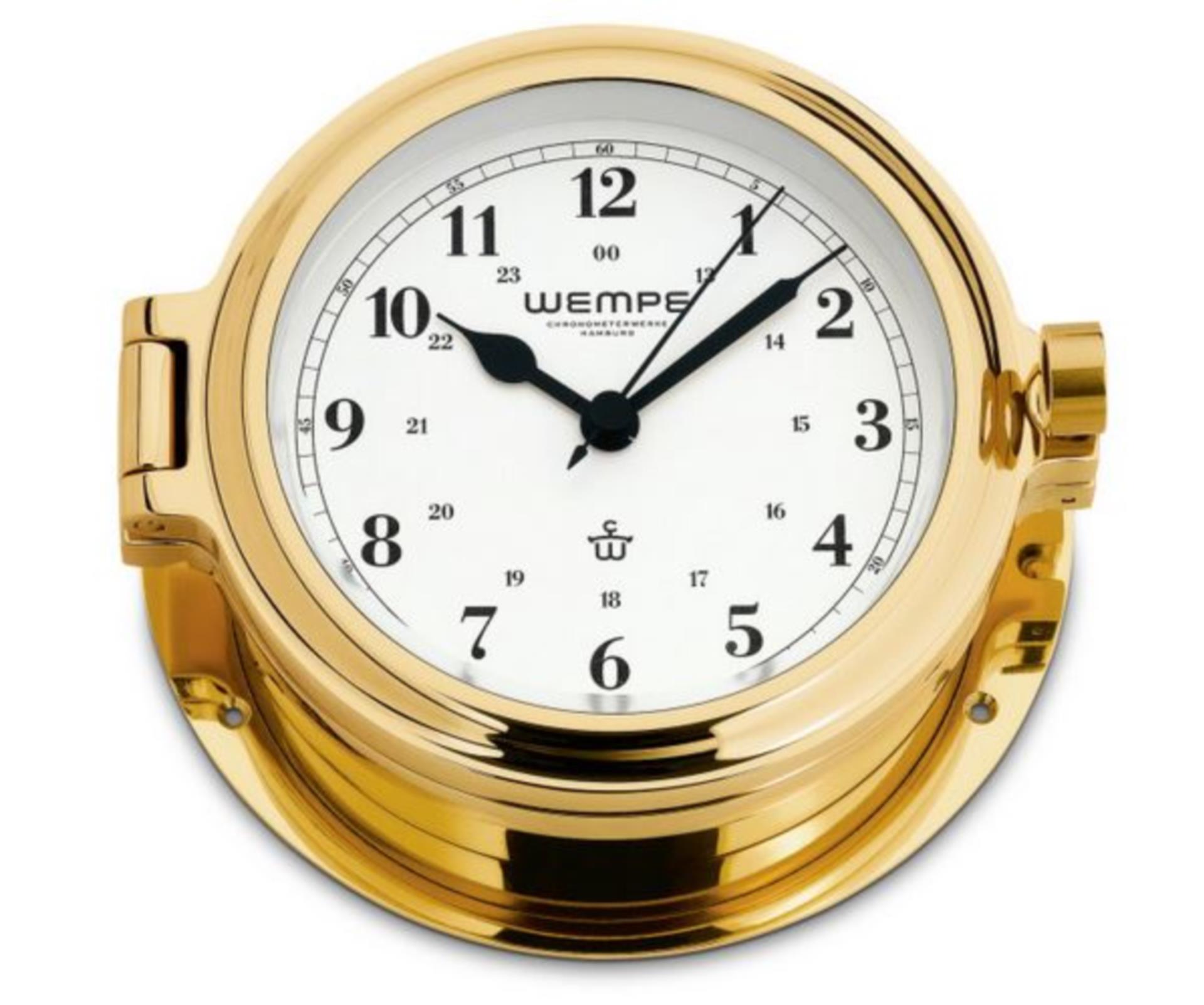Wempe CUP 2, Bullaugenuhr Messing (arabisch)