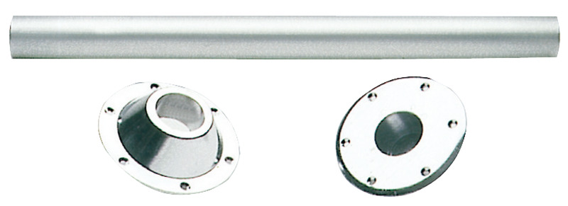 Osculati Tischfuß Aluminium, eloxiert 700 x 60 mm