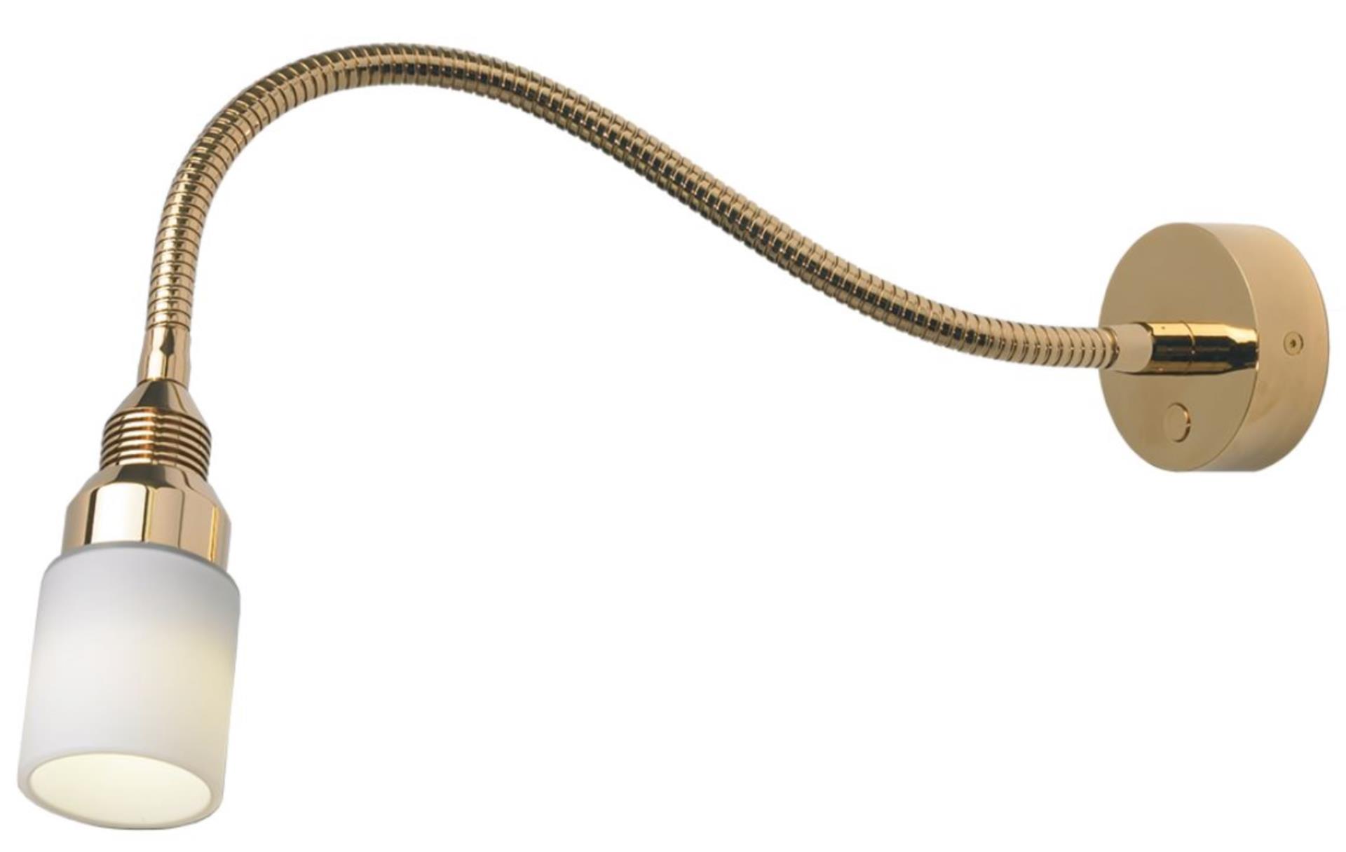 Prebit Leseleuchte Flex 04 500mm gold glanz / USB-C LADER