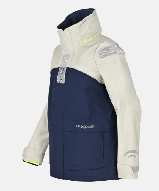 Crazy4Sailing C4S Bergen II, Jacke silver/navy, Extra-Weit, L+