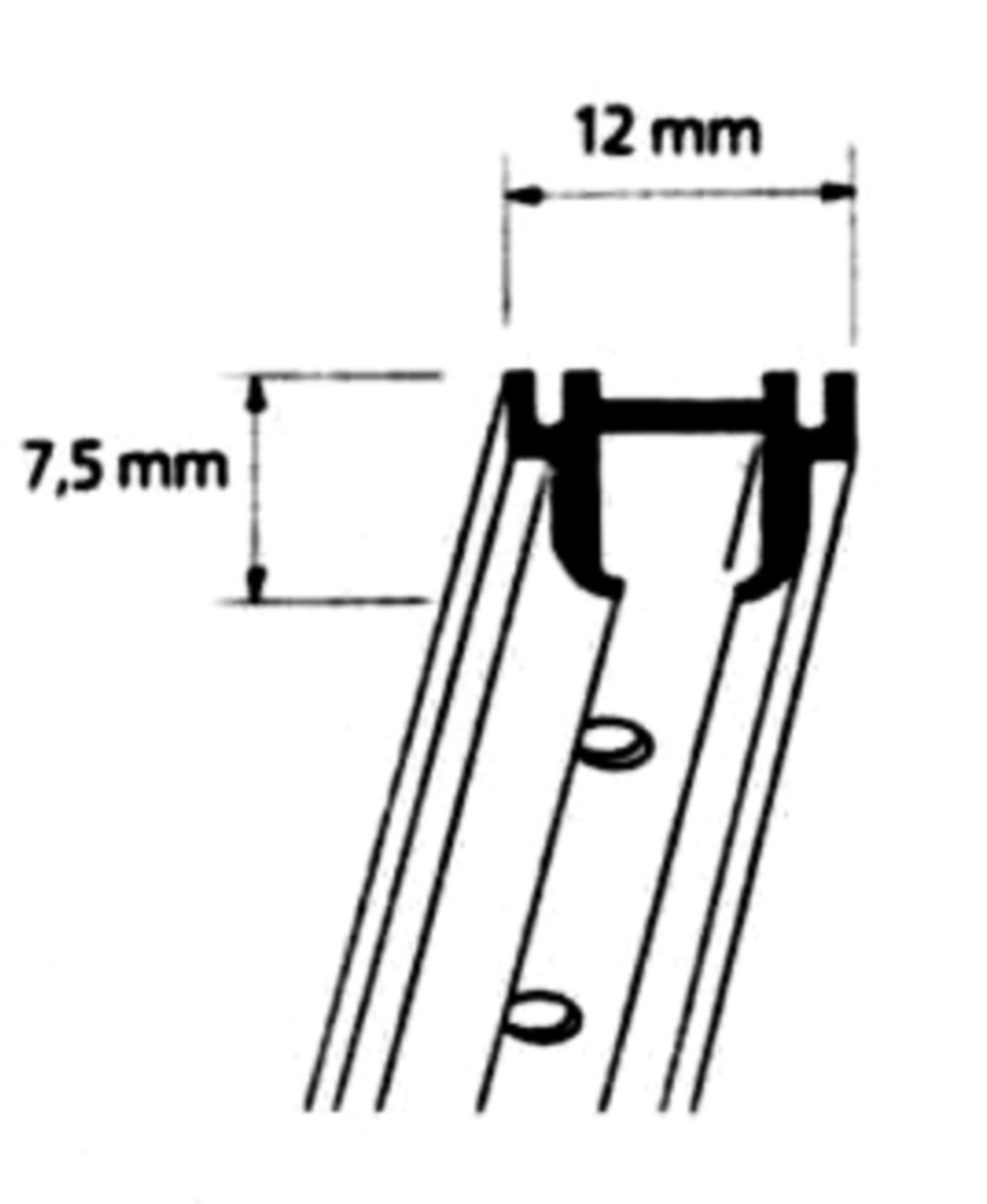 Gisa Tex Gardinenschiene Alu, Länge 1500 mm