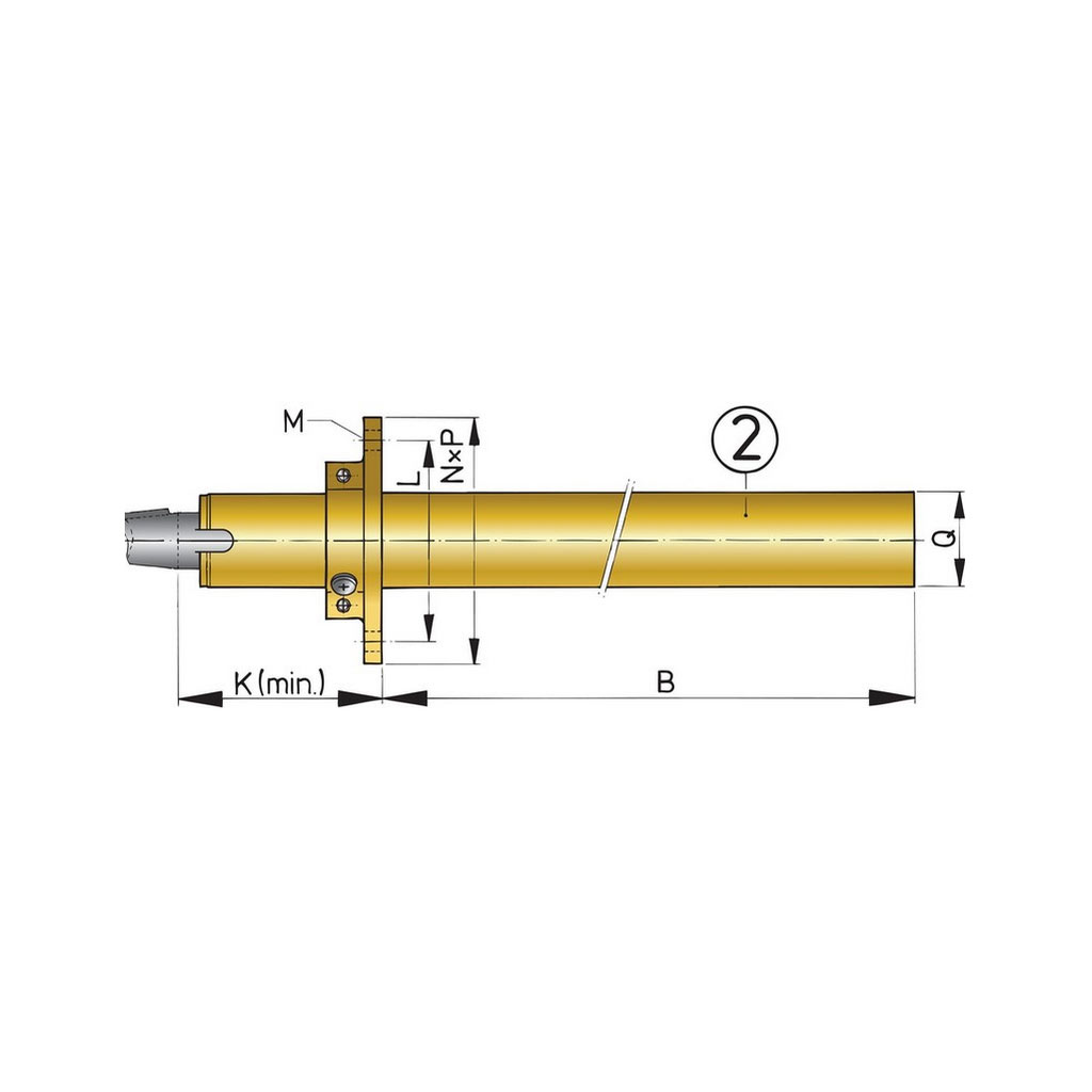 Vetus Bronze Stevenrohr 25 mmØ