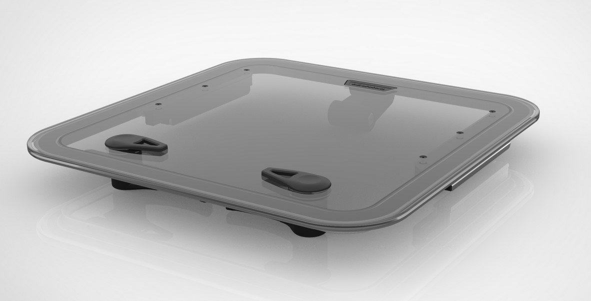 Lewmar Ultra Low Profile Luke Gr40 GRY, SLV, Ext.Griff