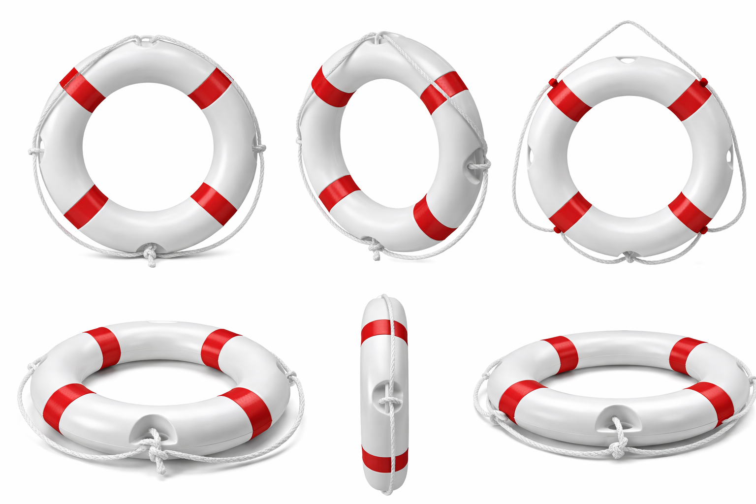 Peters + Bey Rettungsring PB-Buoy 610, rot / weiß