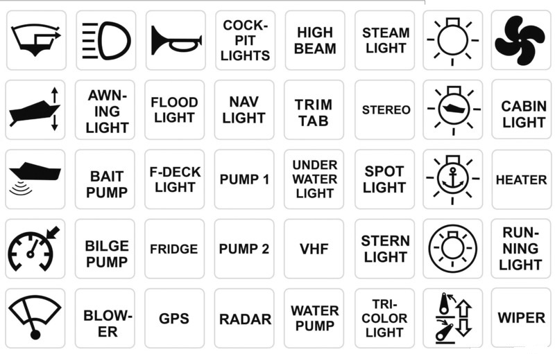 Osculati Schattafel Touch Control 12V, 6er Tafel 91 x 75 mm Osculati Schattafel Touch Control 12V, 6er Tafel 91 x 75 mm